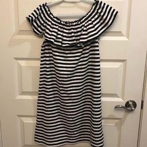 Kate Spade Off the Shoulder Striped Dress